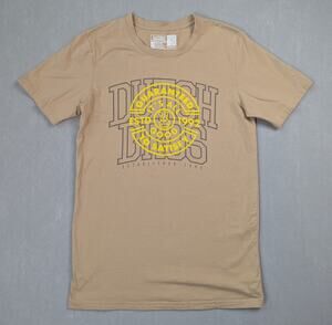Dutch Bros Coffee Shirt Mens Medium Tan Beige It's All Good Tee